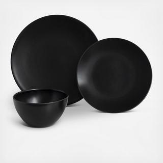 Emma Matte 12-Piece Dinnerware Set with Cereal Bowl, Service for 4