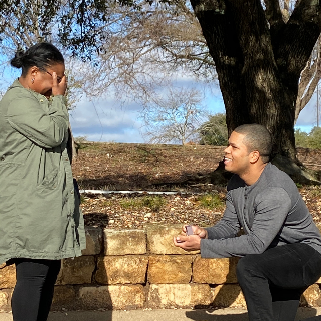 I said yes ! On January 1, 2021 Terry surprised me with the best question ever: "Will you marry me?"