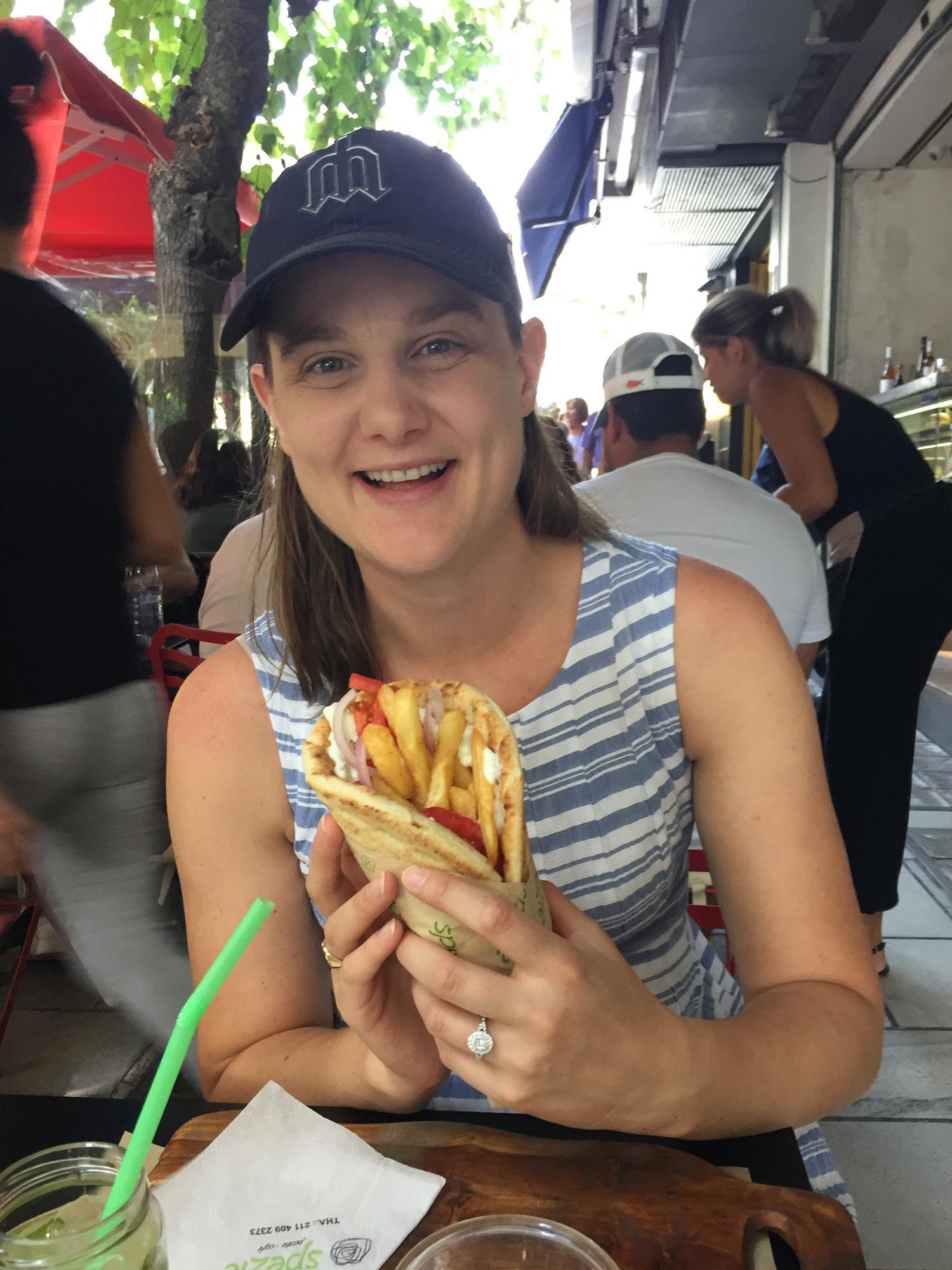 French fry gyro after acropolis