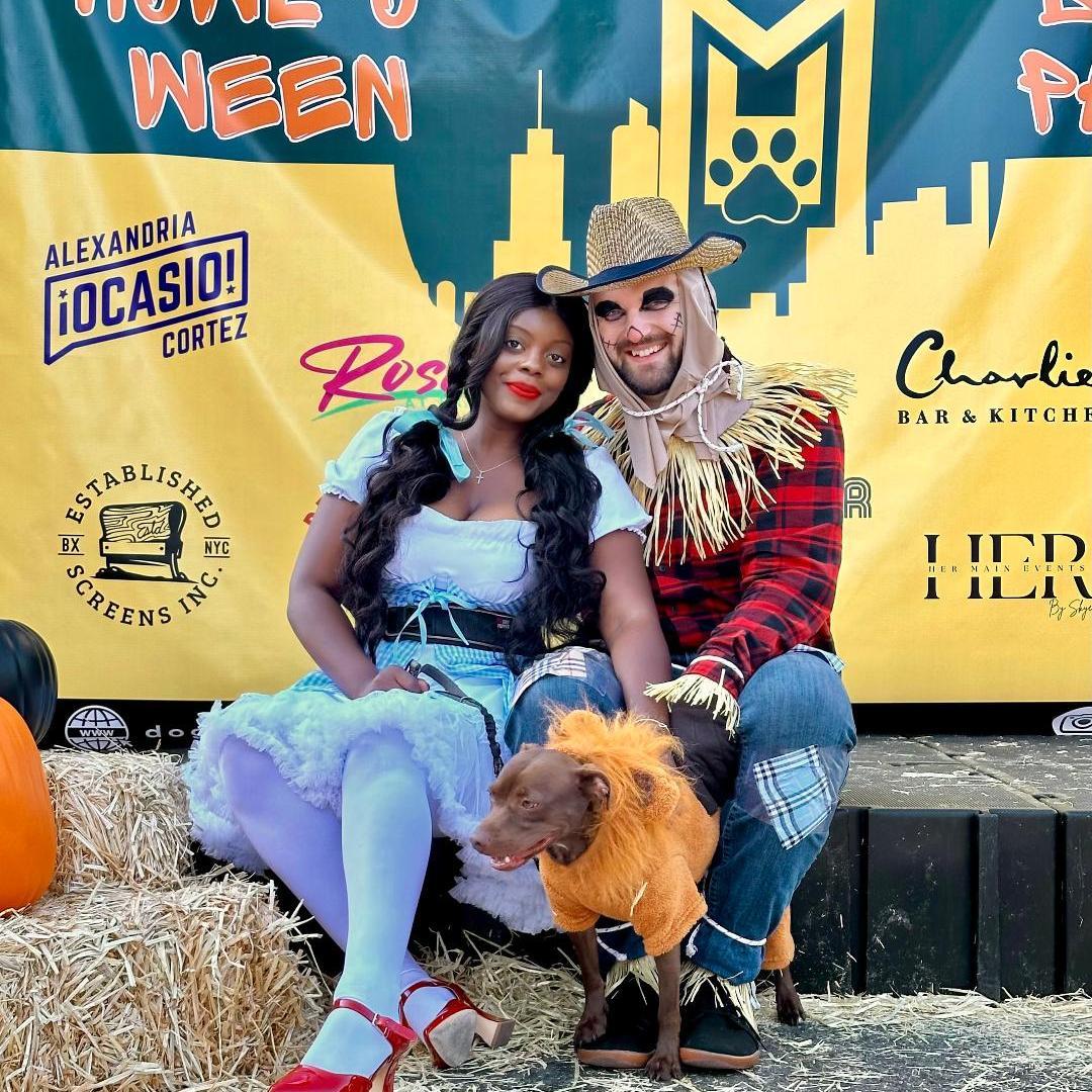 Our first Halloween as Wizard of Oz characters