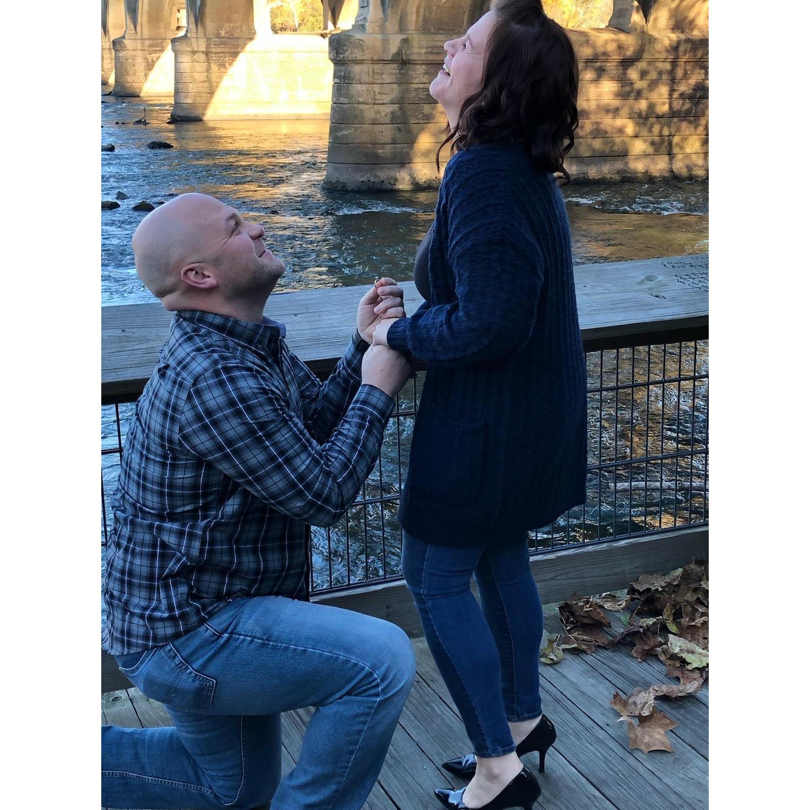 He asked, She said Yes!