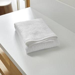 Ribbed White Bath Towel