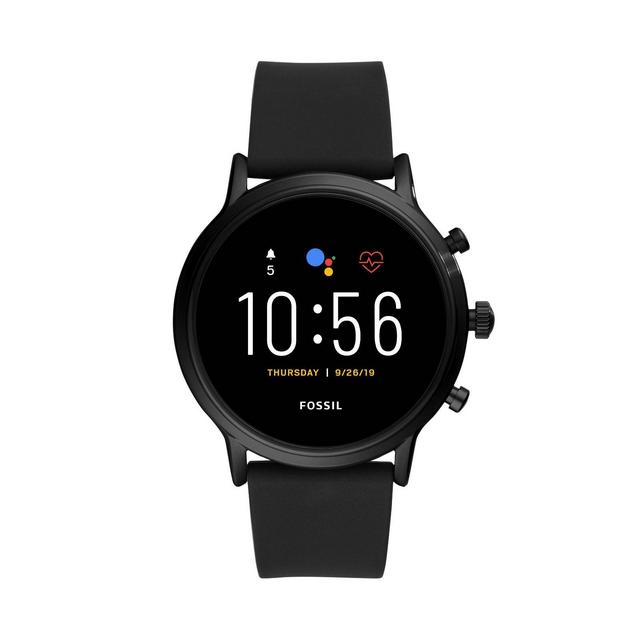 Fossil Gen 5 Smartwatch - Carlyle HR Black Silicone