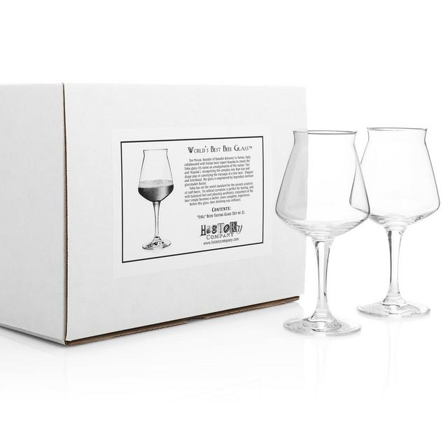 "TeKu" The World's Best Beer Glass (Gift Box Set of 2)