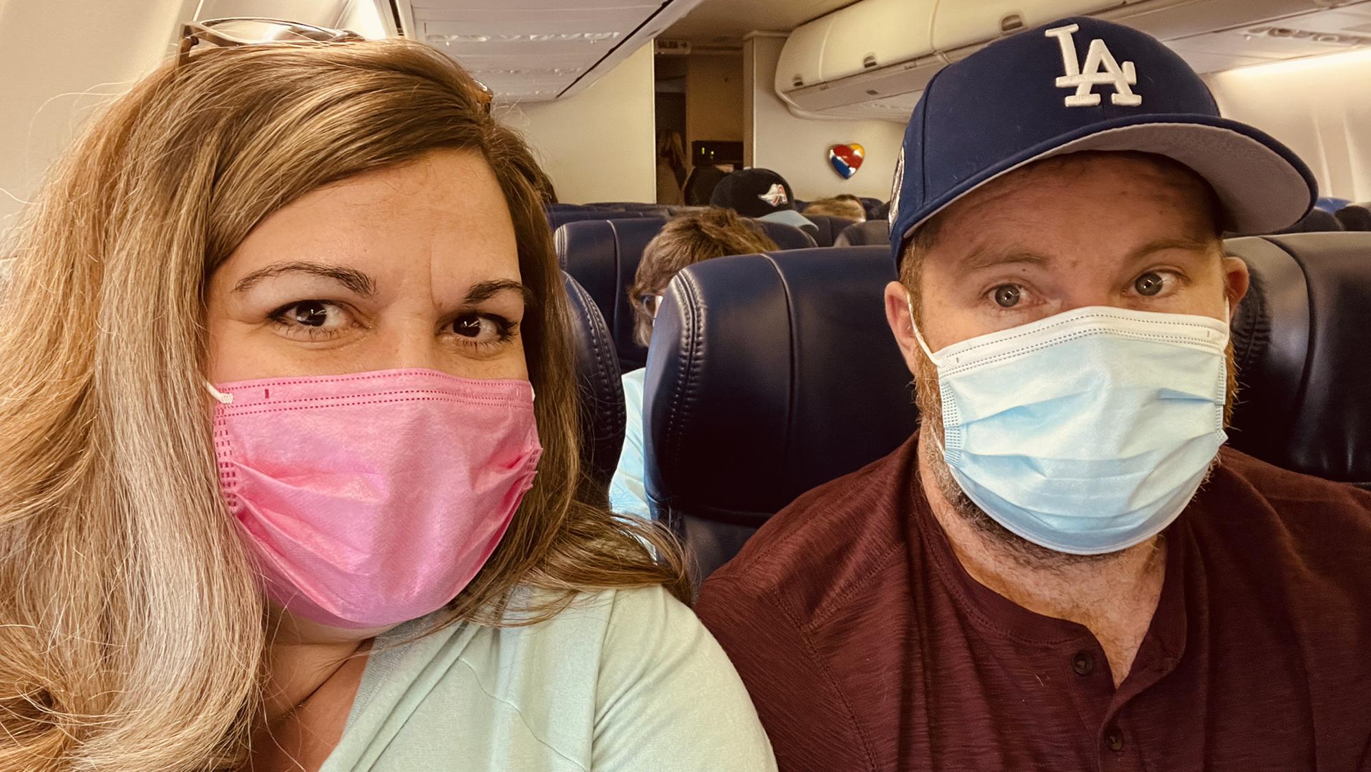 One of many Airplane rides in Masks