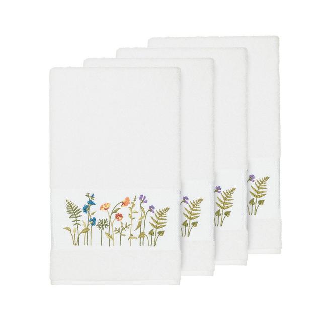 Linum Home Turkish Cotton Serenity 4-Pc. Embellished Bath Towel Set
