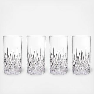Aurora Tritan Plastic Highball Tumbler, Set of 4