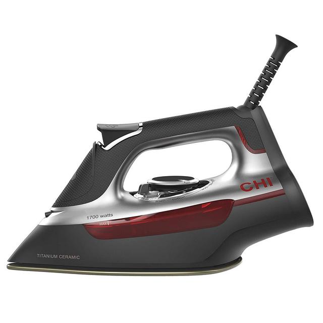 CHI Steam - CHI (13101) Steam Iron With Titanium Infused Ceramic Soleplate & Over 300 Steam Holes, Professional Grade (13101)