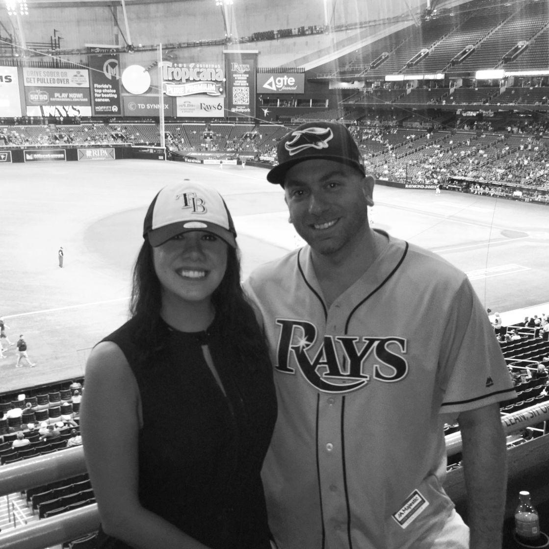 Tampa Rays Game. Our first game together.