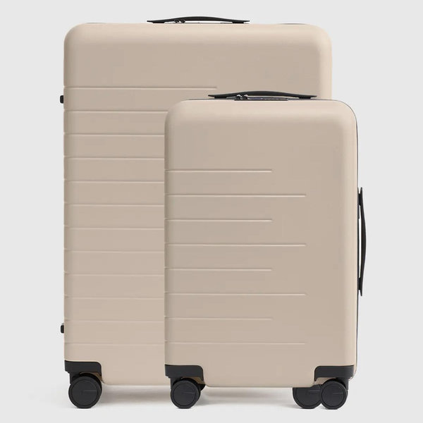 Carry-On & Large Check-In Suitcase Set - Tan
