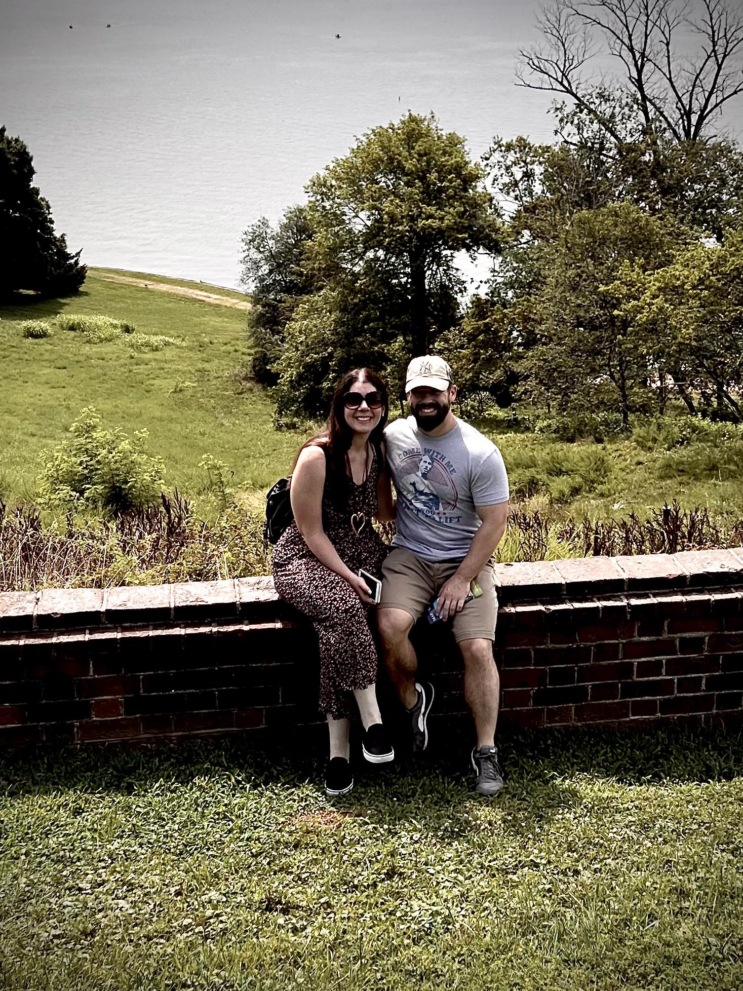 Taking in the views at Mt. Vernon