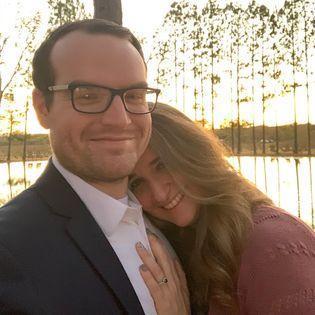 Our first selfie as an engaged couple