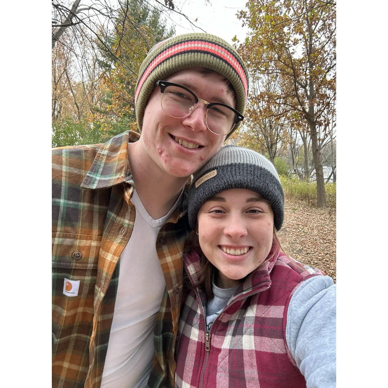 We go on lots of hiking dates!