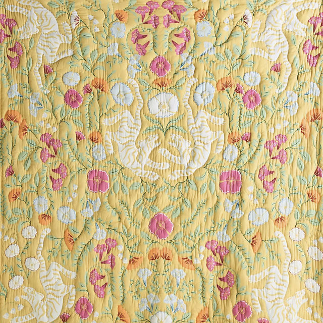 Cotton Voile Printed Quilt - Xenia, Twin