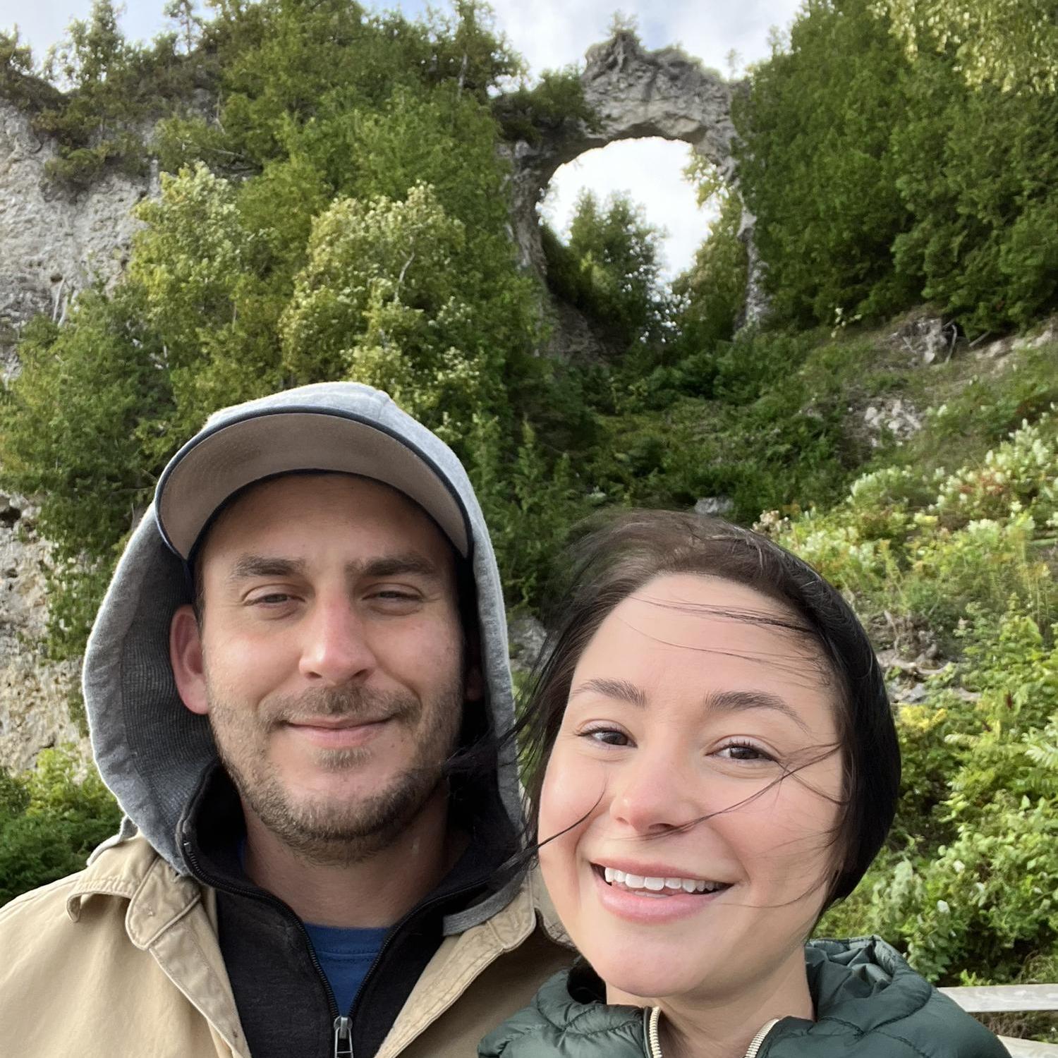 Arch Rock on Mackinac Island, MI.