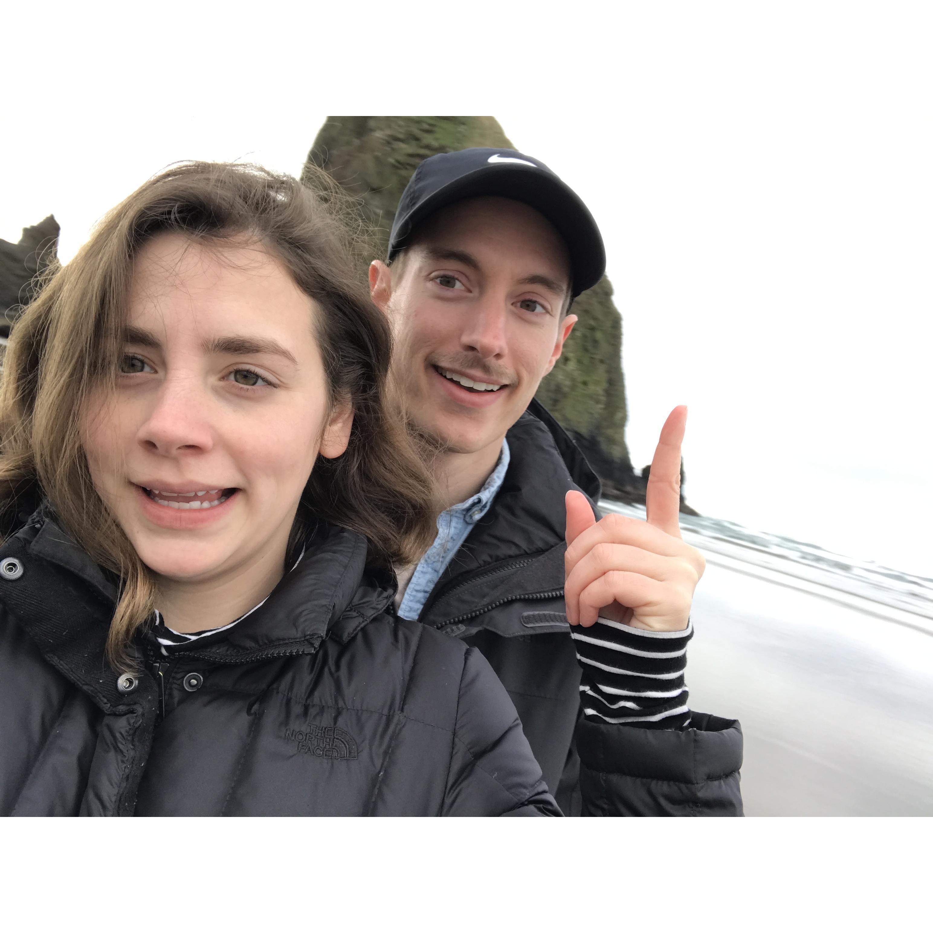 one of the many times out to cannon beach
