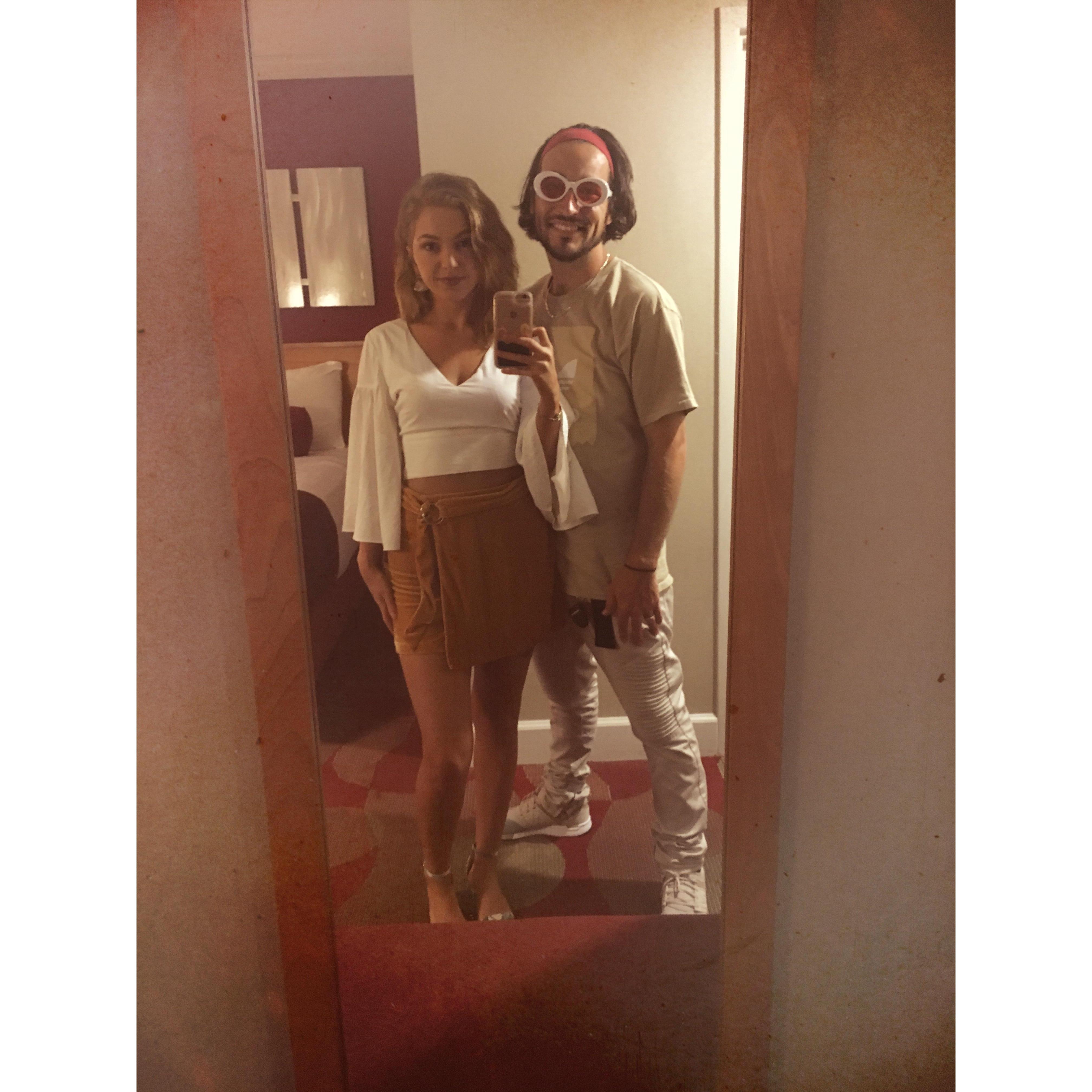 At the IP Casino, ready for a lucky night