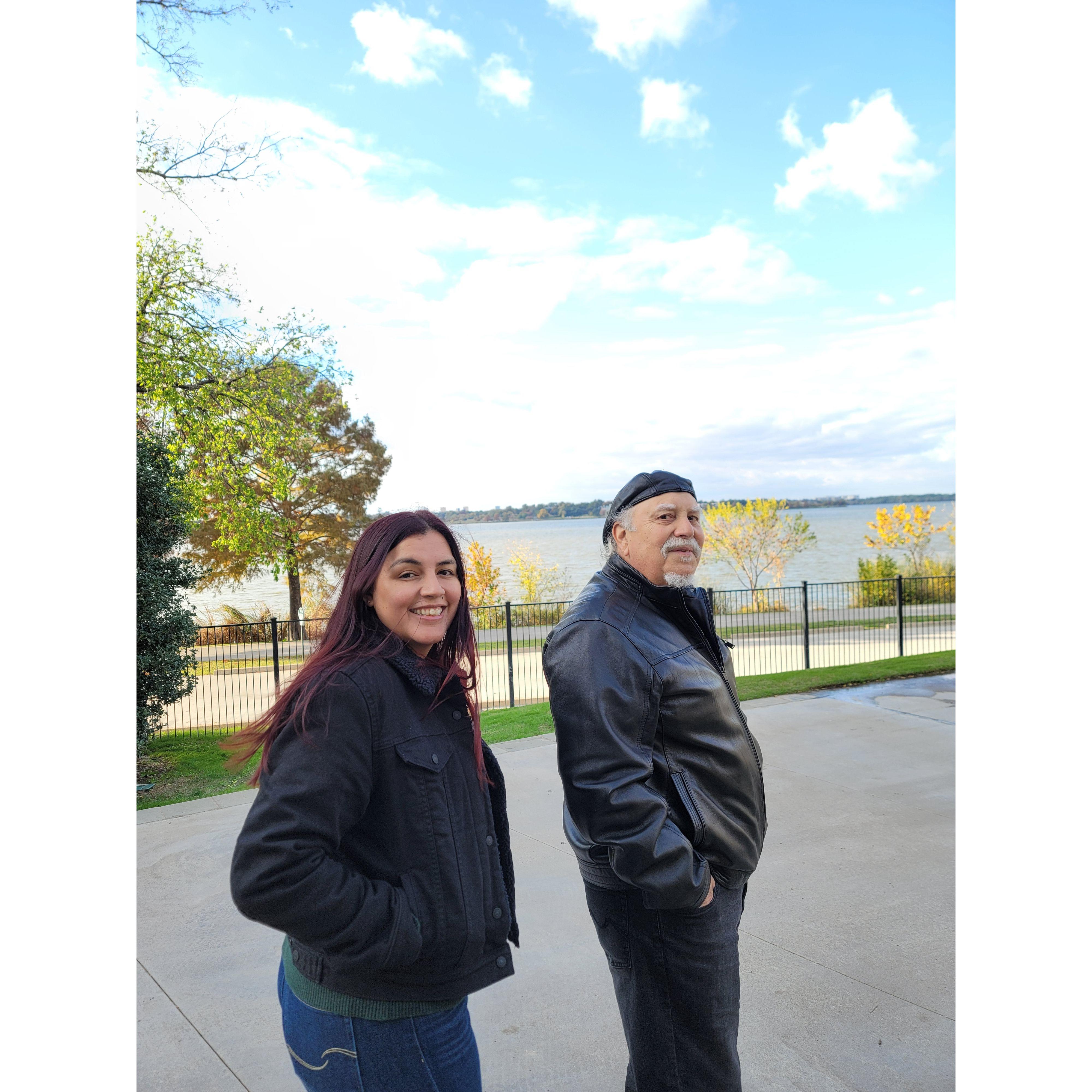 Dallas Aboretum with Grandpa