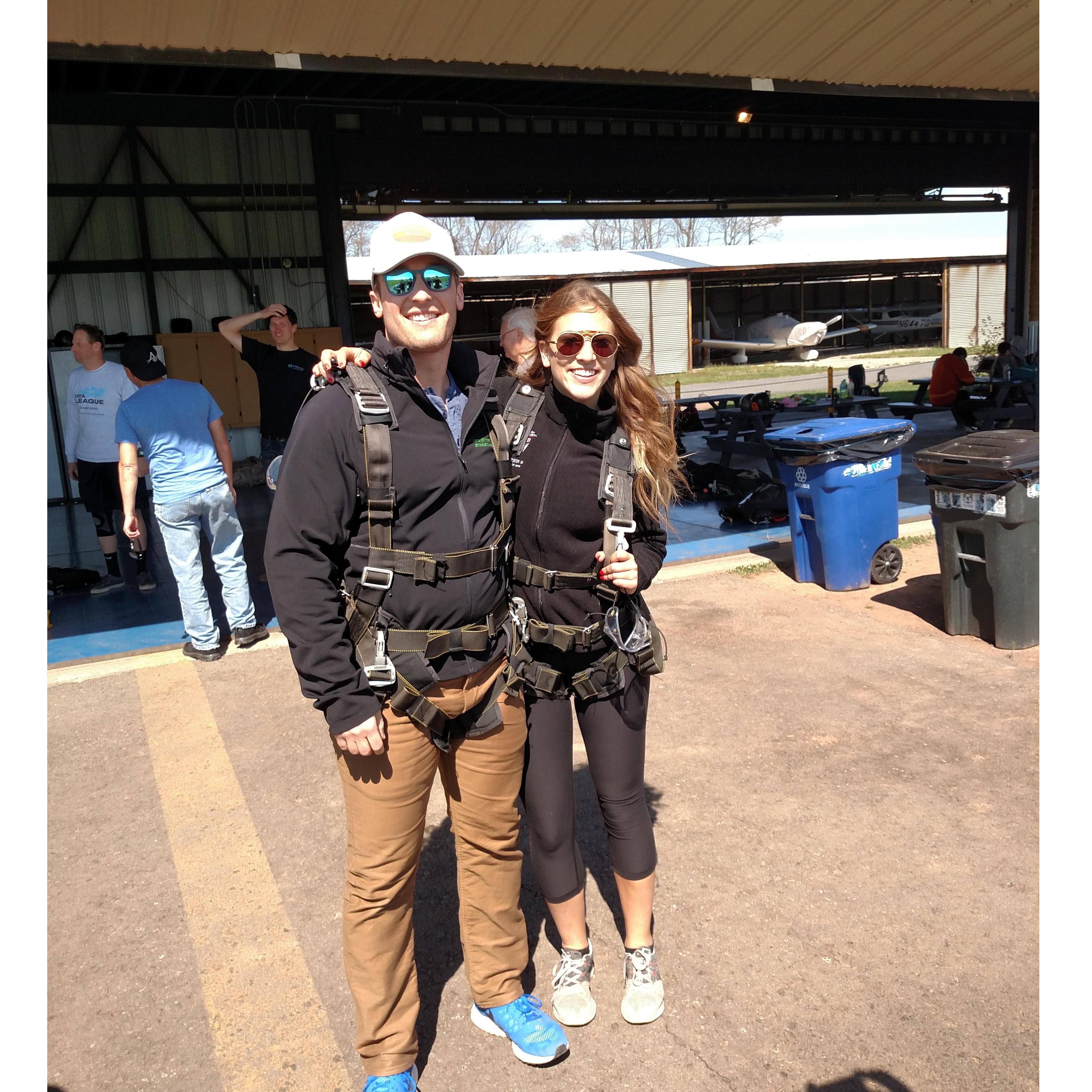 When JK asked Dani to go skydiving with him for his 30th birthday...and she did it...and lived to tell the tale!!