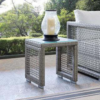 Aura Outdoor Wicker Rattan Side Table
