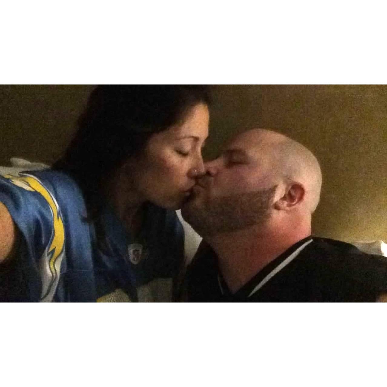 First photo taken together as a couple
