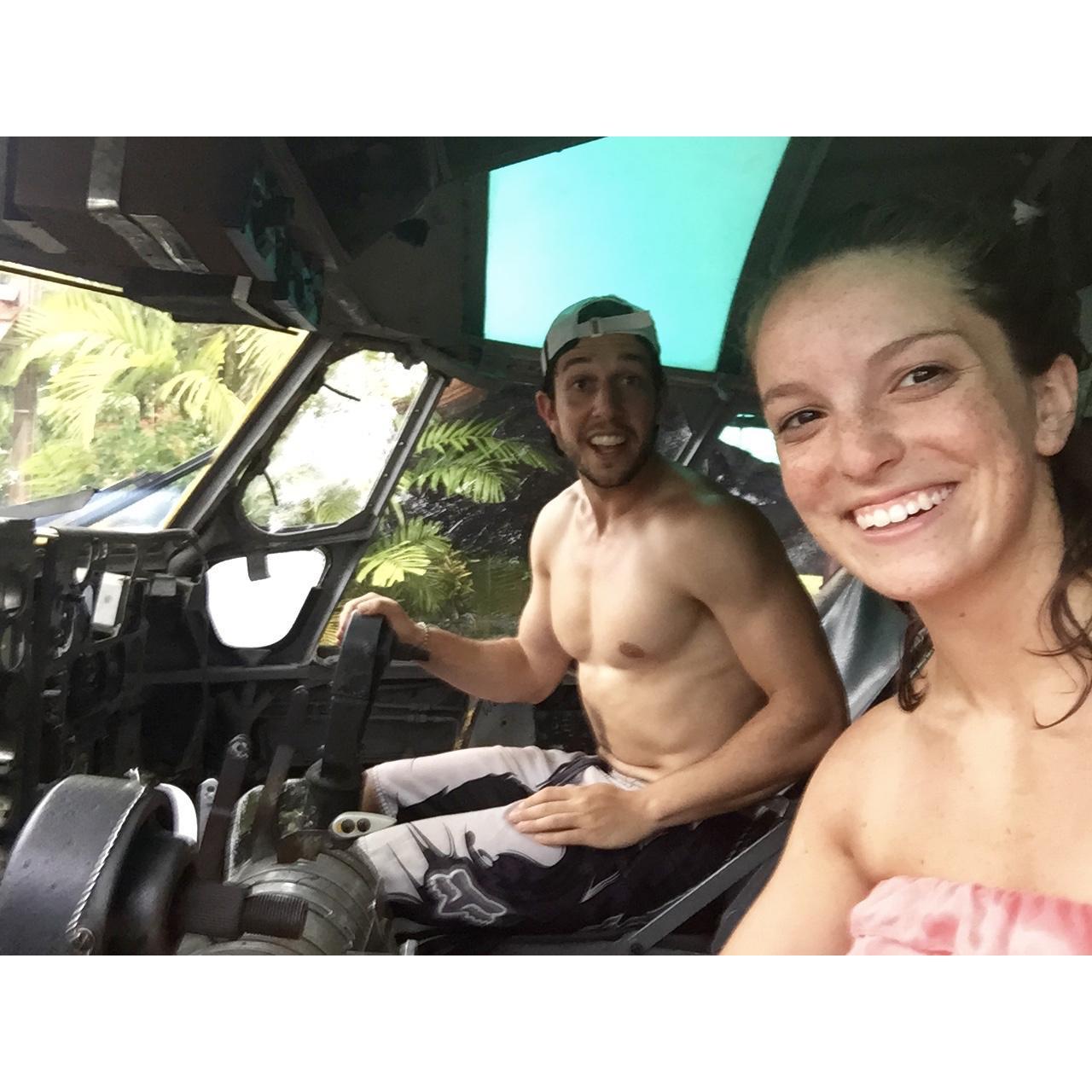 hijacked a plane in costa rica (actually, it was at a restaurant)