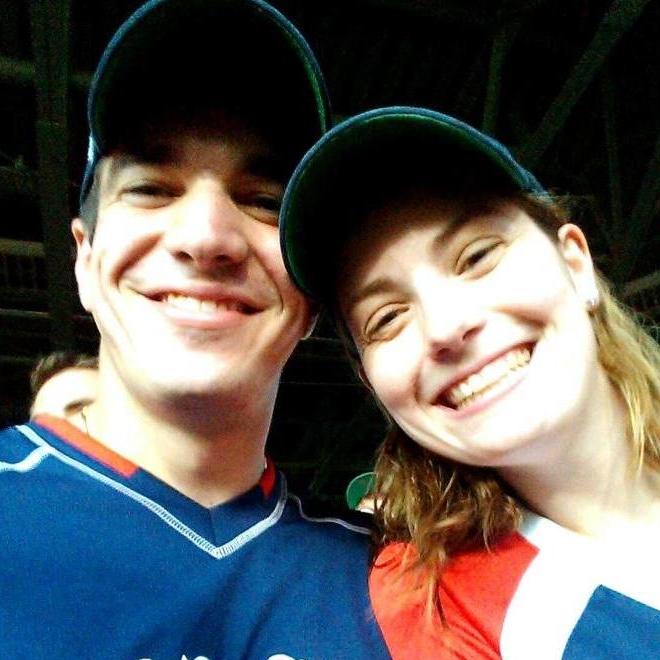 One of our first dates - a Red Sox game at Fenway!