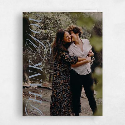 Periwinkle Gray, Grey Wedding Thank You - Kotor Photo