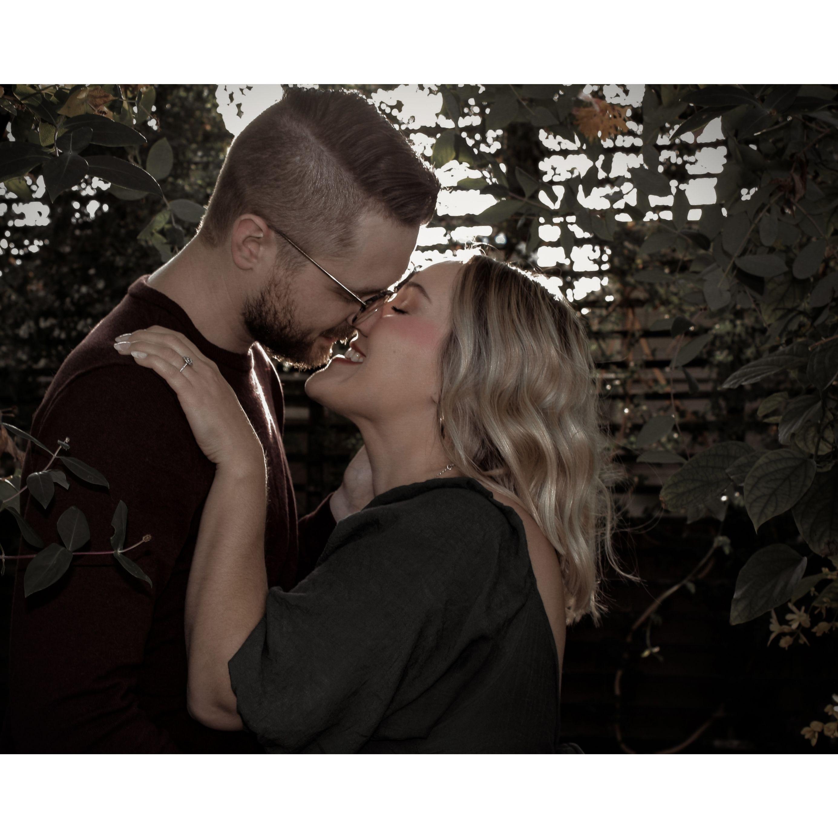 Engagement photo taken in Milwaukee, WI by Taylor Olsen & edited by Ash. November 2022