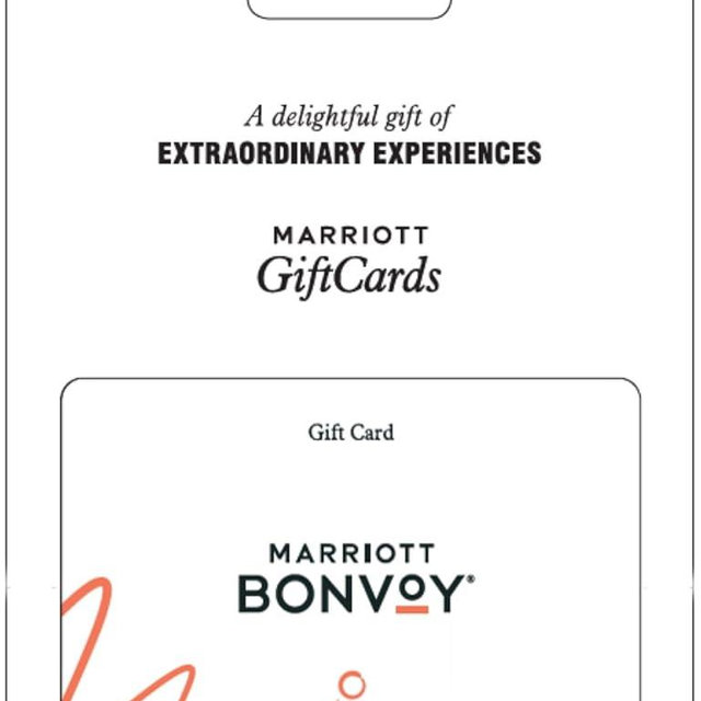 Marriott Physical GiftCard
