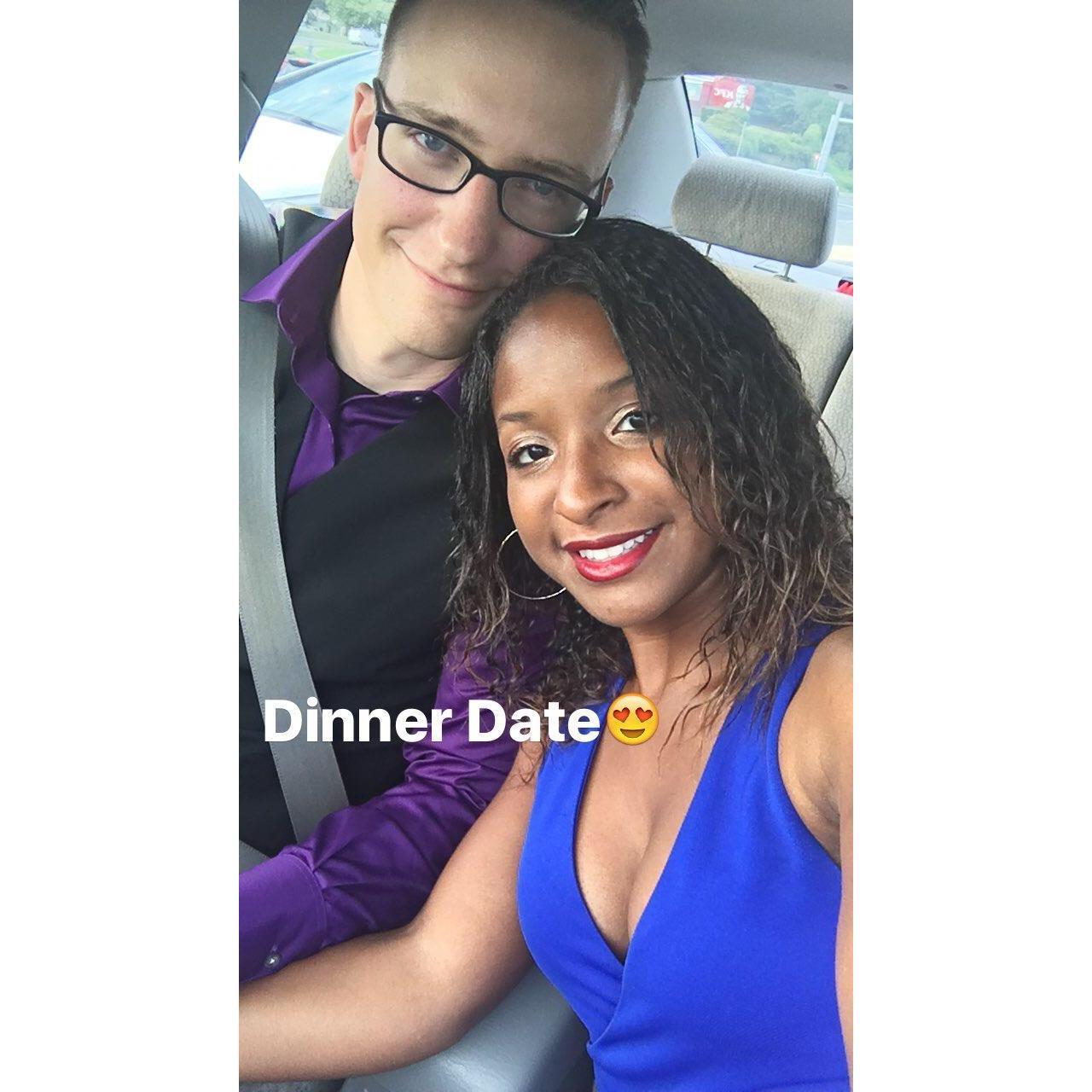 This date was the first time John told me he loved me😍 Its funny because we went to a fancy French restaurant here, and then two years later we got engaged in France :)