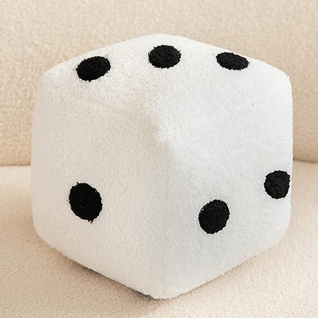 QQXX Faux Lambs Wool Square Pouf Ottoman,Fuzzy Soft Bean Bag Cube Stool with Invisible Zipper,Cartoon Foot Rest Stool for Living Room Bedroom(40x40cm(16x16), White)