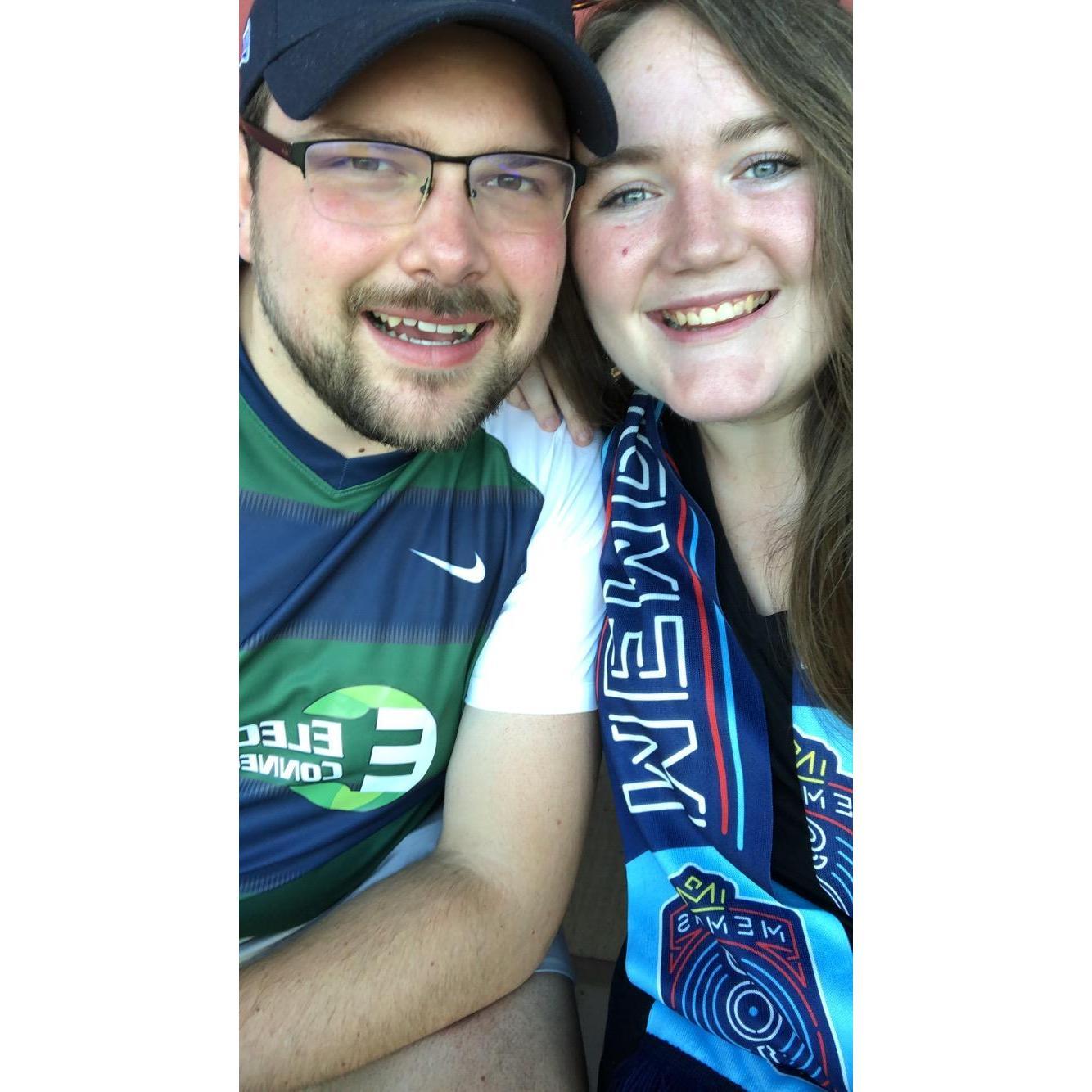 That amazing soccer game when the 901 FC defeated the St. Louis FC- many trash talking conversations ensued.