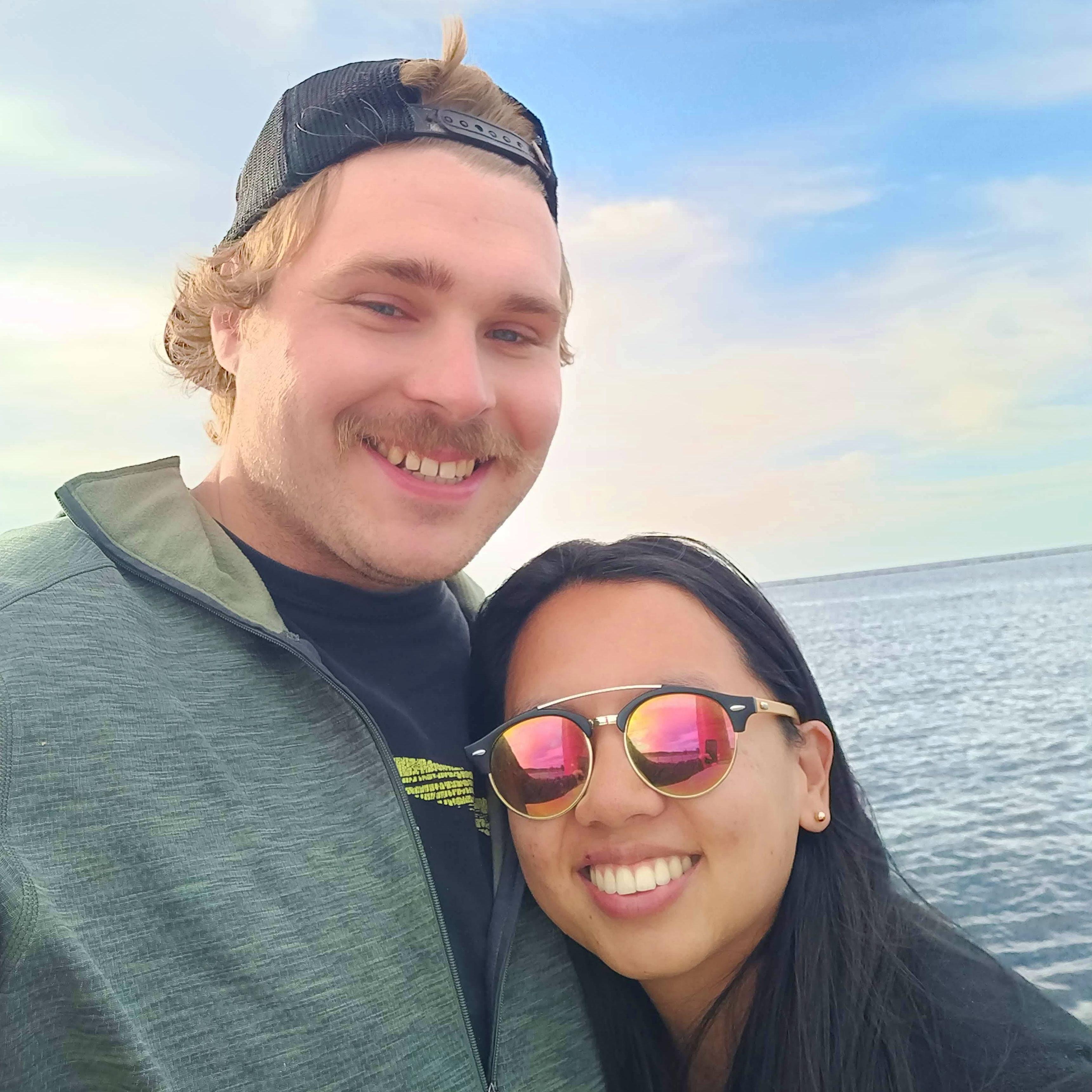 On a pier on Lake Michigan- June 2020