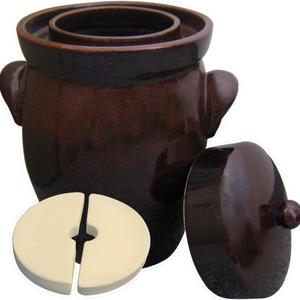 Kerazo - 5L (1.3 Gal)K&K Keramik German Made Fermenting Crock Pot, Kerazo F2