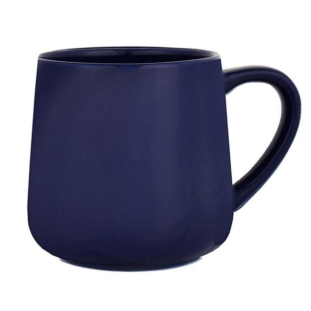 Bosmarlin Glossy Ceramic Coffee Mug, Tea Cup for Office and Home, 18 oz, Suitable for Dishwasher and Microwave, 1 Pack (Royal Blue)