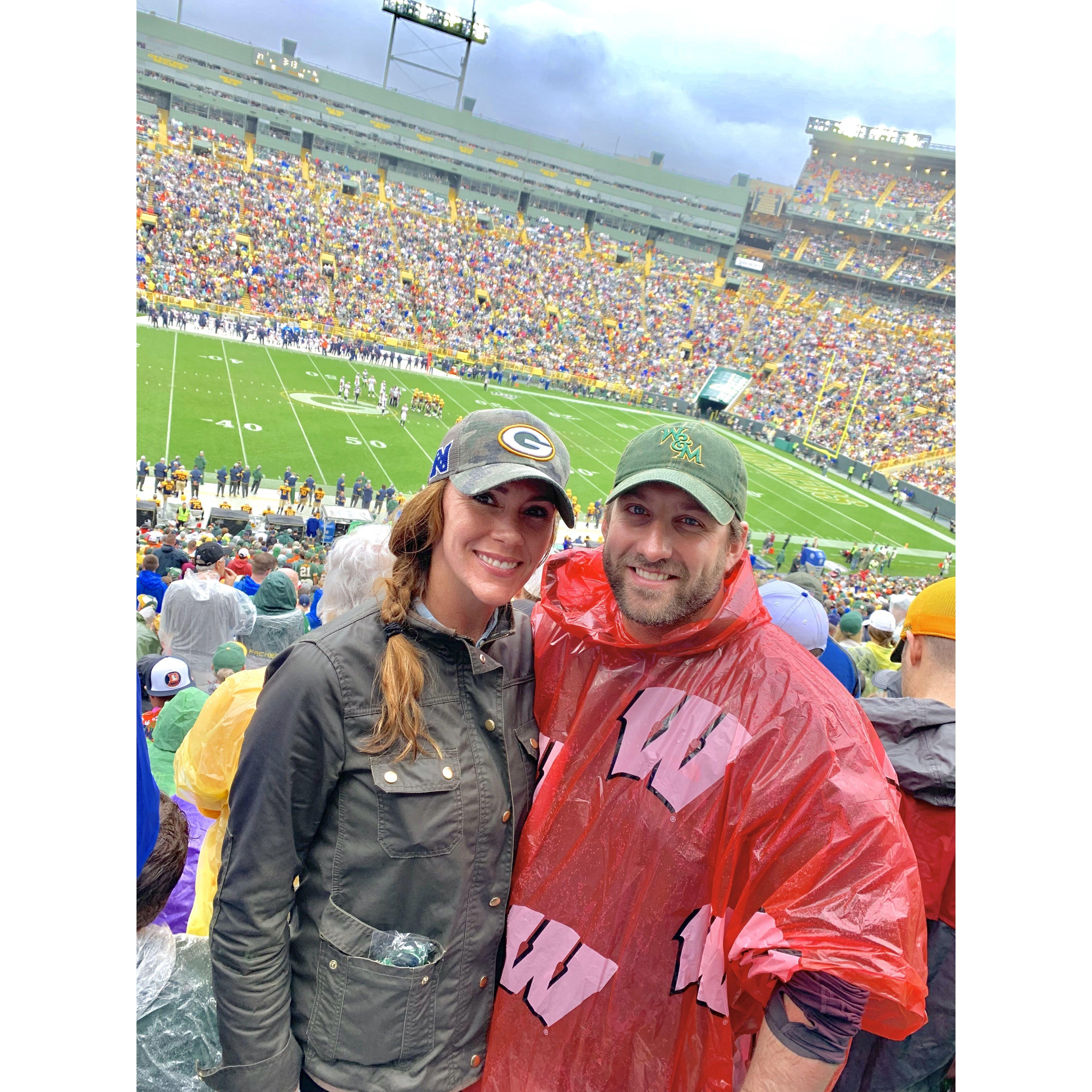 Lang's Wisconsin Badgers & Green Bay Packers Double Header Birthday Weekend - Photo @ Lambeau Field 09/2019