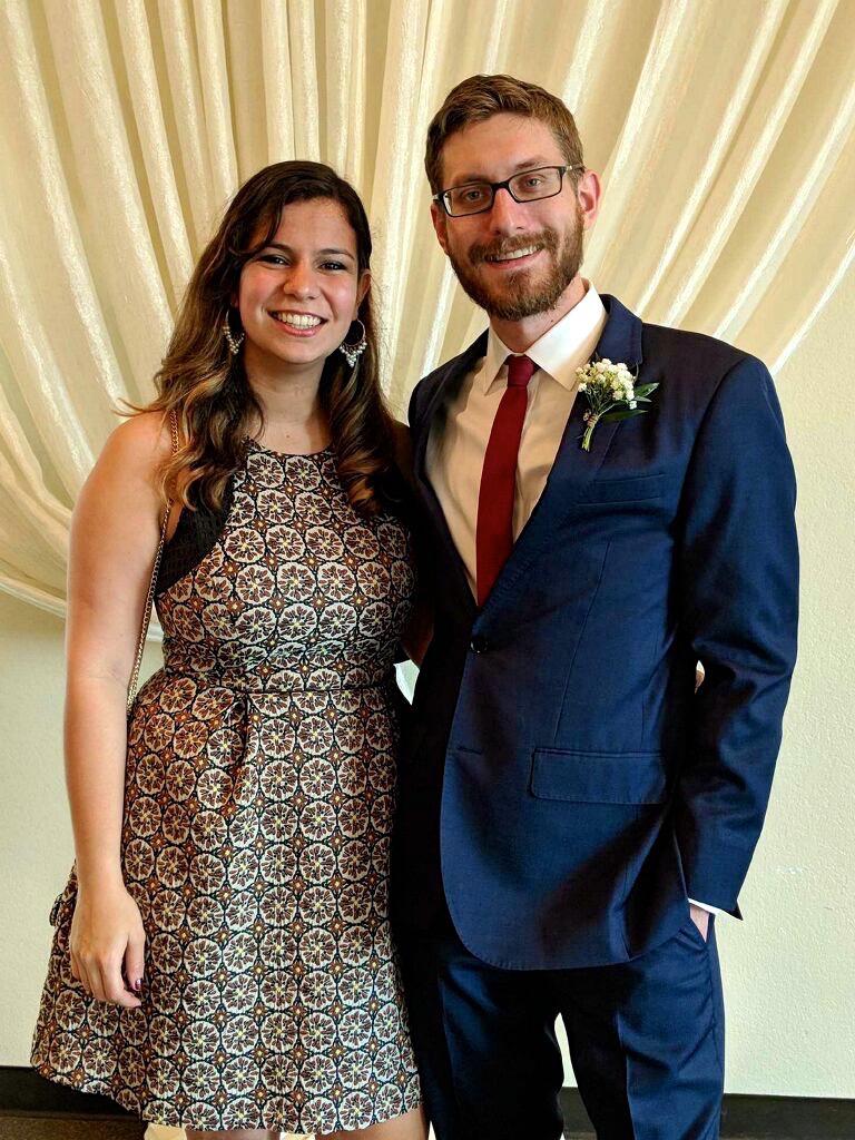 At Phil's brother's wedding, February 2018