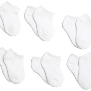 Jefferies Socks, Llc Unisex-baby Newborn Six-Pack Seamless Sport Half Cushion Low Cut Socks