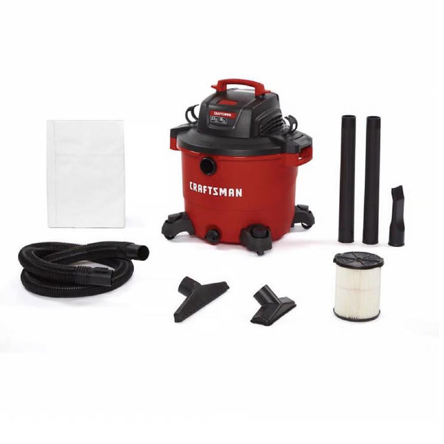 Craftsman 16 gal. Corded Wet/Dry Vacuum 12 amps 120 V 6.5 HP
