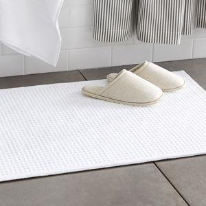 Pottery Barn Waffle Weave Bath Mat - White