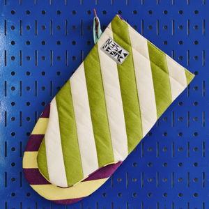Striped Oven Mitt- Sourdough