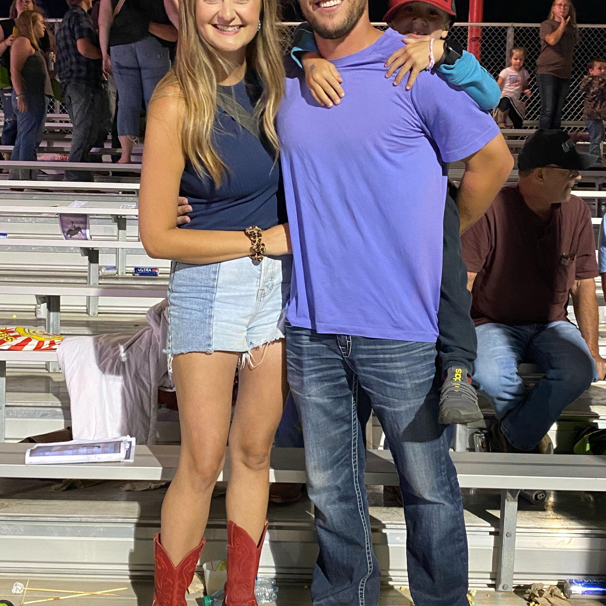 Our first photo/First Date (my ENTIRE family was there)