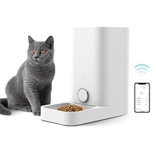 PETKIT Automatic Pet Feeder, Smart Feed Cat Feeder Dog Feeder Wi-Fi Enabled, App for Android, iOS and Works with Alexa, Scheduled Feeding, Portion Control, Distribution Alarms, Auto Pet Food Dispenser
