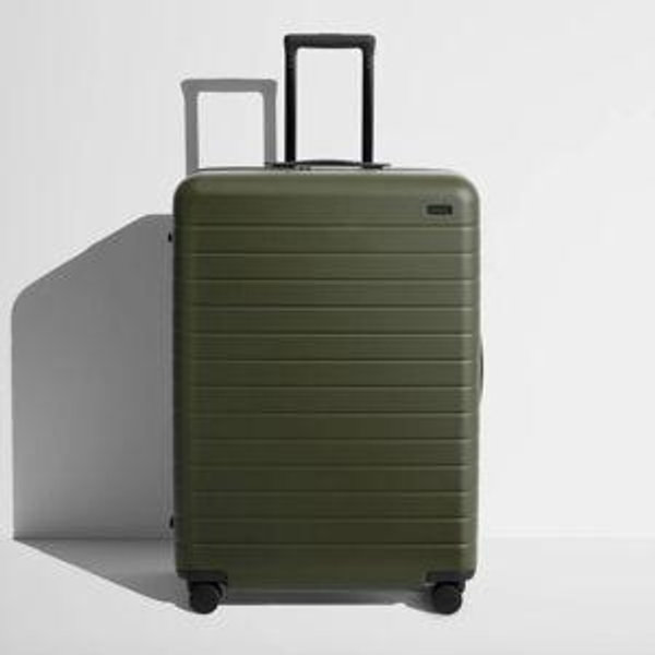 Shop Large & Checked Suitcases in Olive Green | Away