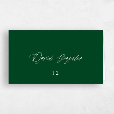 Forest, Green Wedding Place Card - Maui