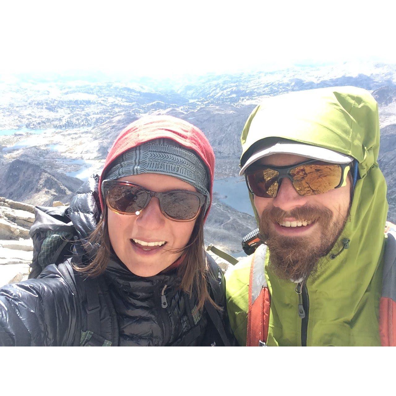 Summit of Fremont Peak in Wyoming. 13,000 feet!