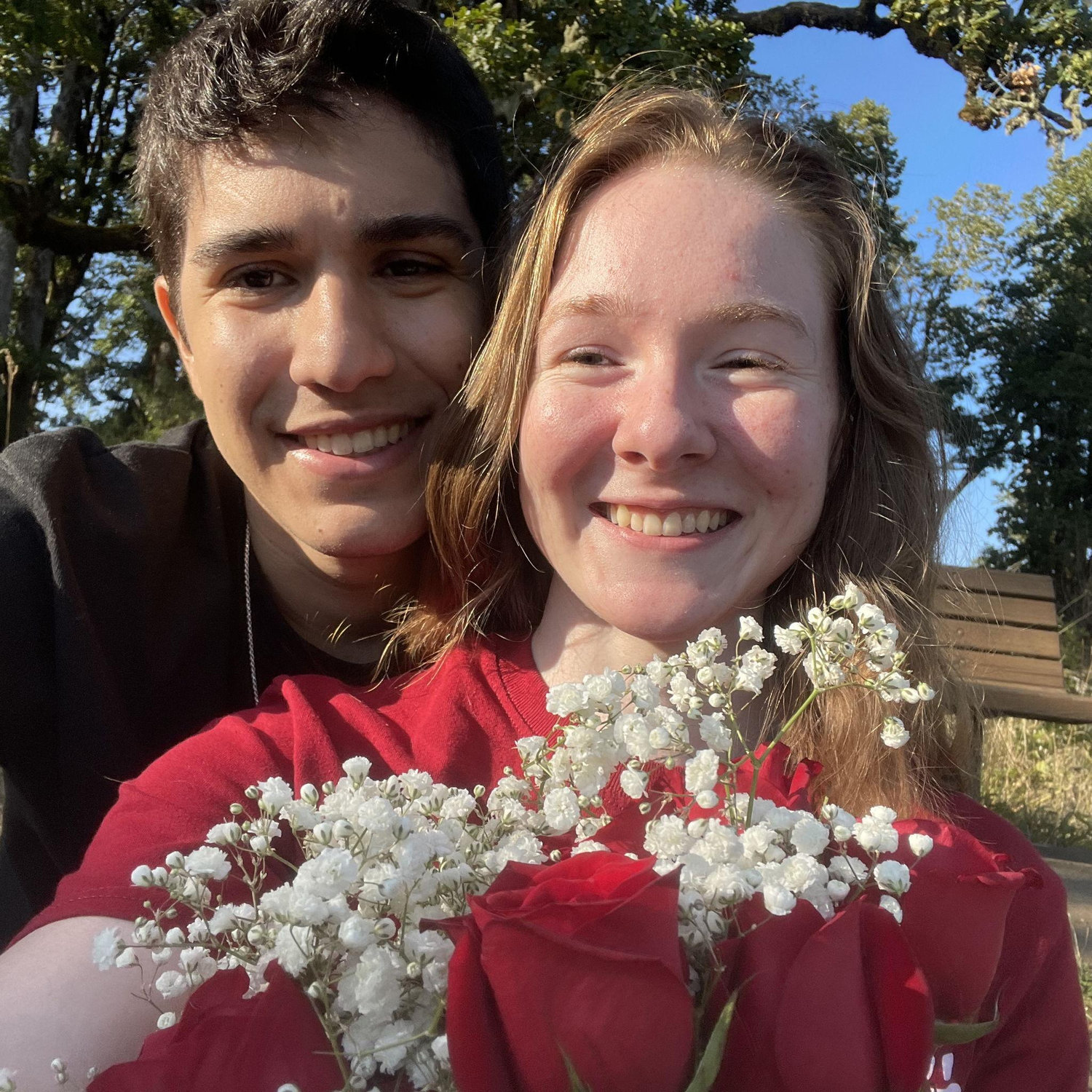 A photo from when George asked me to be his girlfriend.