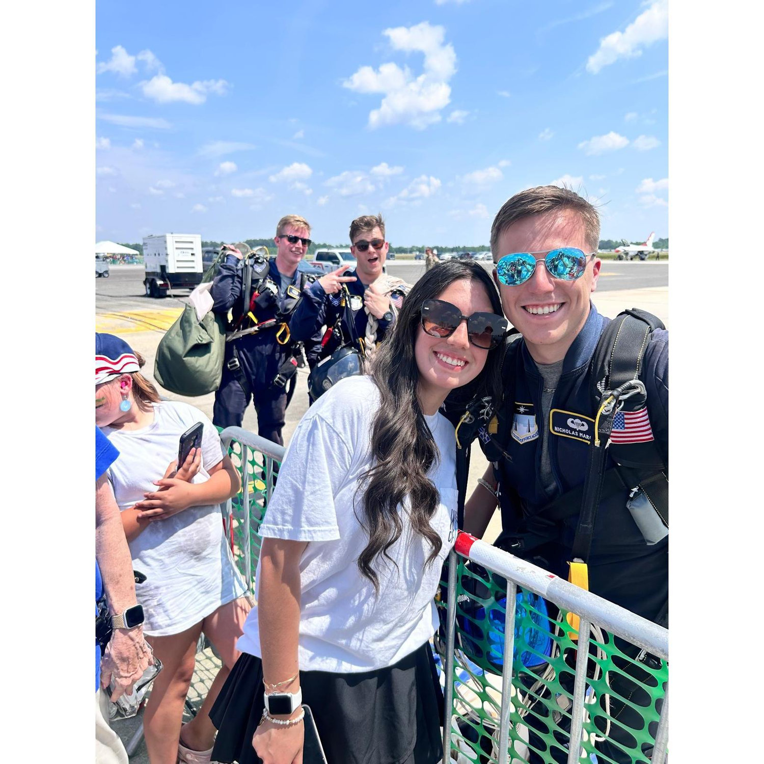 Ana had seen Nick jump once before, but watching him with the parachute team at the air show in Charleston still gave her chills.