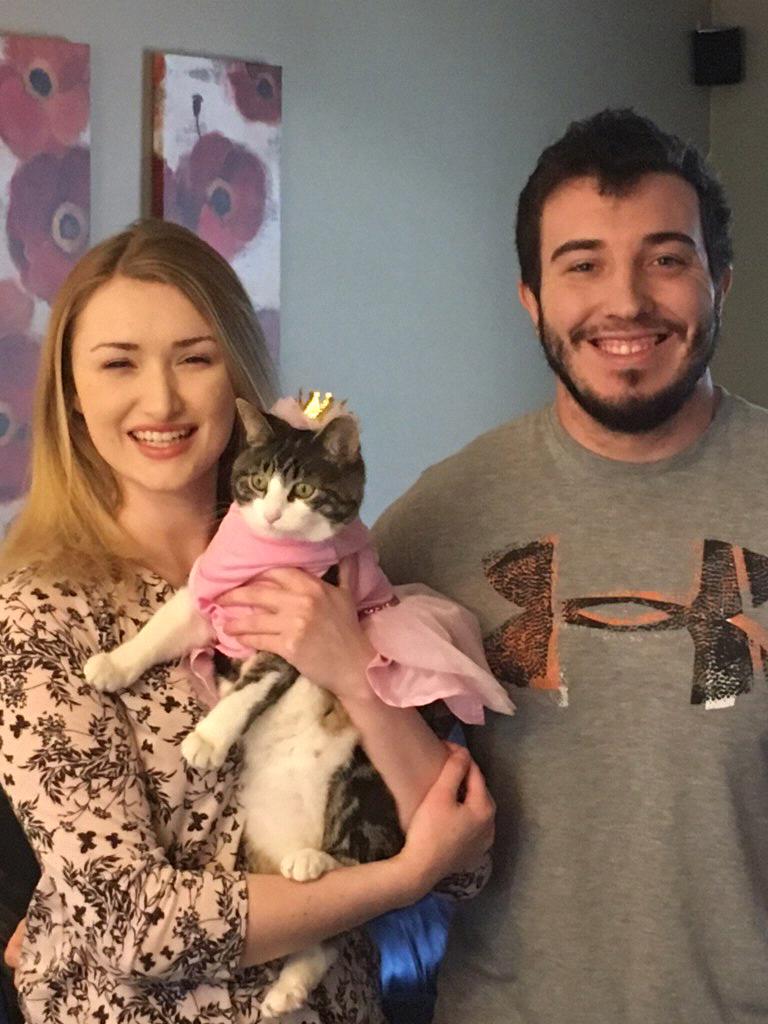 Spooky's first birthday.